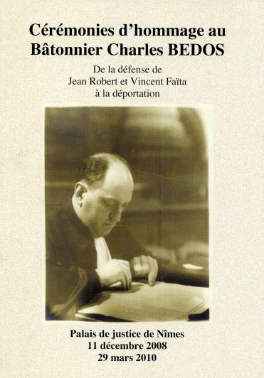 Cérémonie d'homage au Bâtonnier Charles Bedo